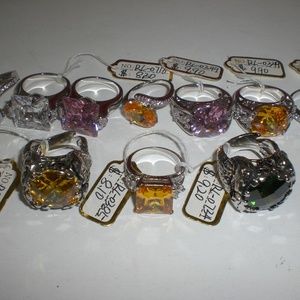 10 Amazing Rhinestone White Gold Realistic Rings